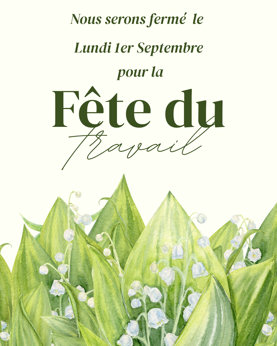 Congé 1er septembre 2025